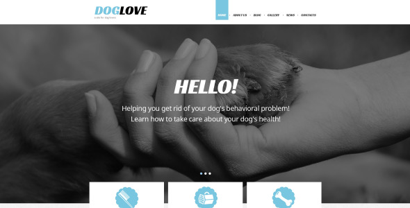 шаблон joomla для ухода за домашними животными