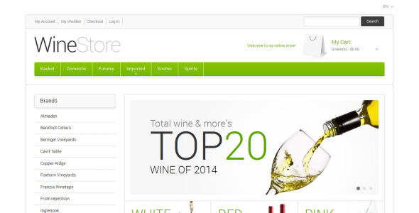 вино для вашего удовольствия тема magento