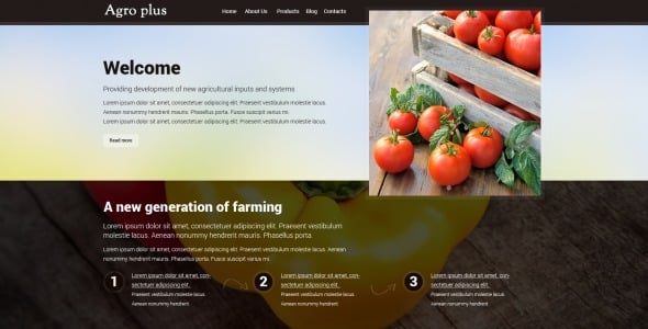 сельское хозяйство drupal шаблон
