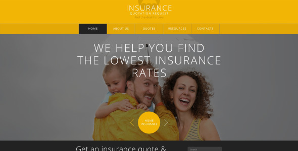 отзывчивый шаблон страхового сайта