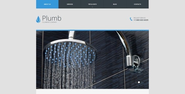 сантехника отзывчивый шаблон сайта