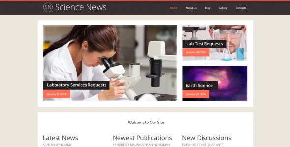 science lab отзывчивая тема wordpress