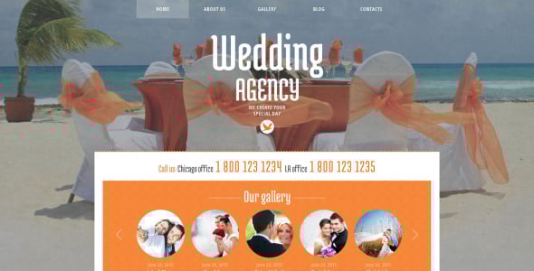 свадебный планировщик отзывчивая тема wordpress