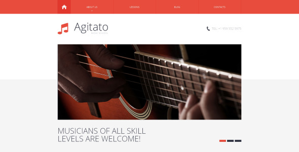 адаптивный шаблон сайта музыкальной школы