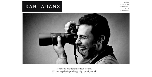 фотограф портфолио отзывчивая тема wordpress