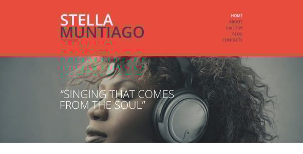 адаптивный шаблон сайта singer