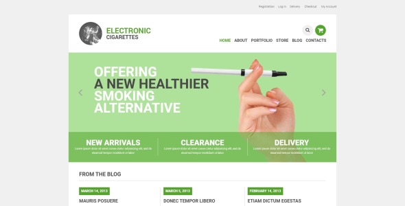 табак отзывчивая тема woocommerce