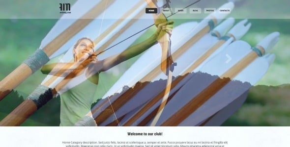 стрельба из лука отзывчивый шаблон joomla