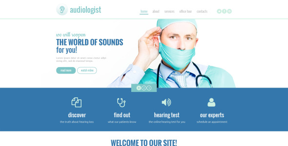 медицинский адаптивный шаблон сайта