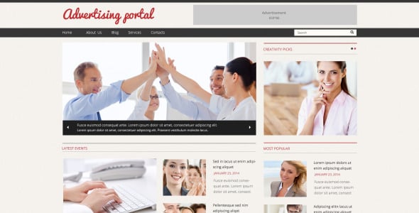 рекламное агентство отзывчивая тема wordpress