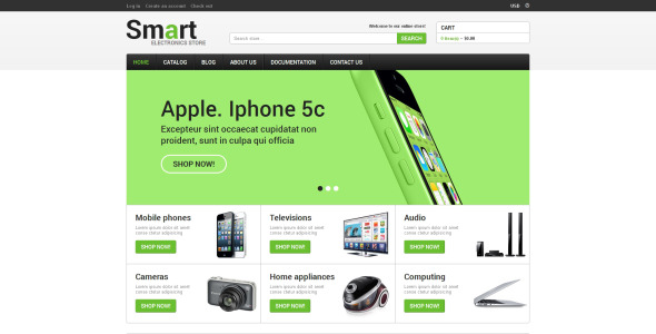 магазин электроники отзывчивая тема shopify