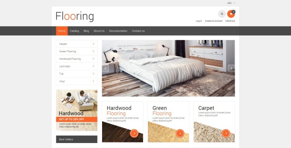 напольное покрытие отзывчивая тема shopify