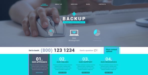 интернет отзывчивая тема wordpress
