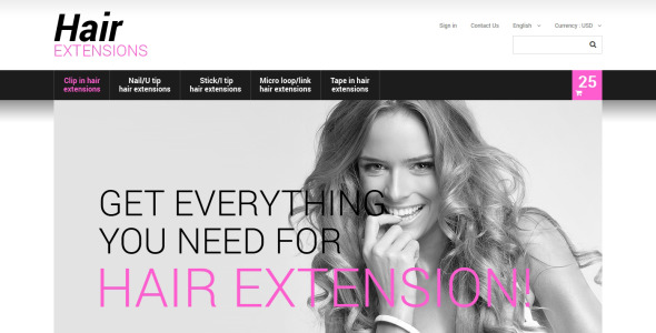 длинные волосы prestashop тема