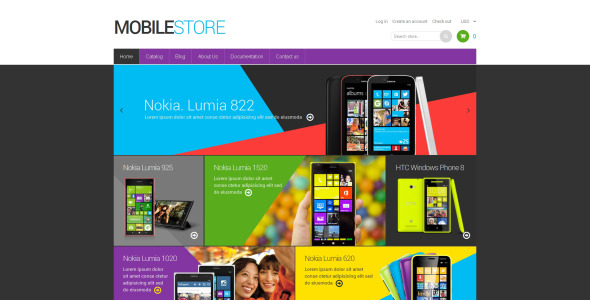 мобильный магазин отзывчивая тема shopify