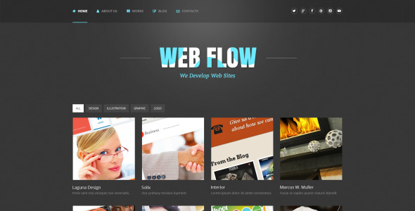 адаптивная тема wordpress для веб-дизайна