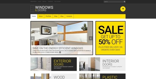 окно отзывчивая тема woocommerce