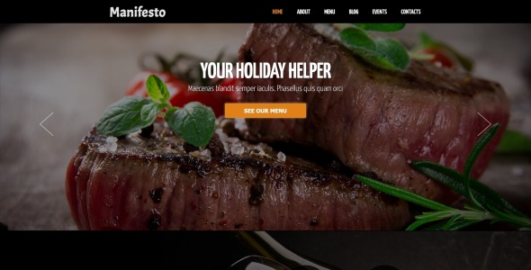 отзывчивый шаблон joomla для кафе и ресторанов