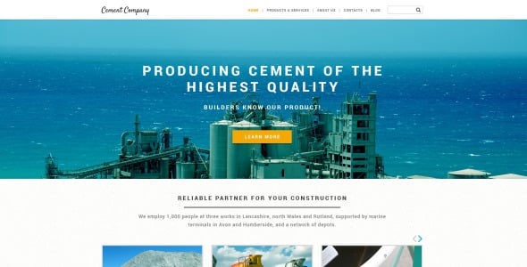 шаблон сайта строительной компании