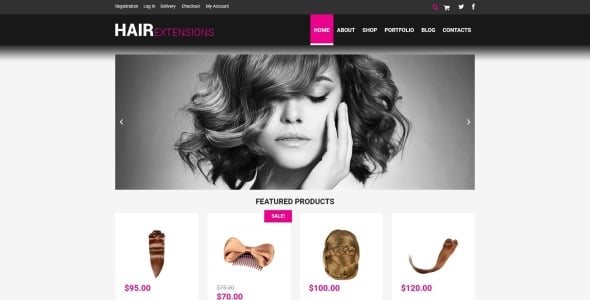 парикмахерская отзывчивая тема woocommerce