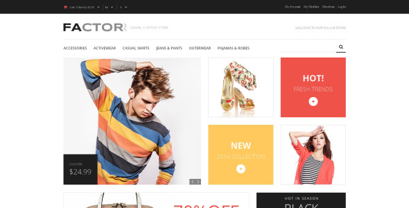 стиль фактор magento тема