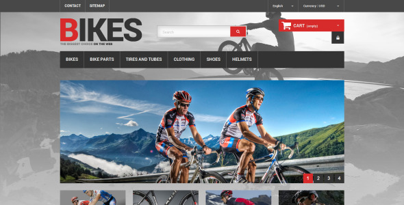 тема магазина велосипедов prestashop