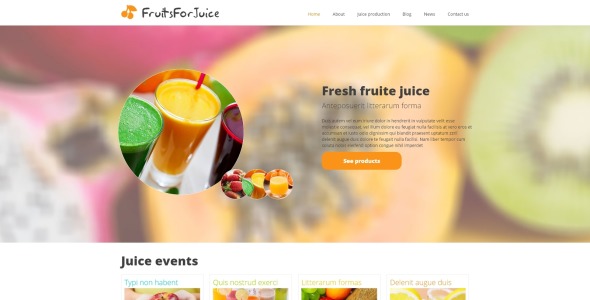 адаптивный шаблон joomla food &amp; drink responsive