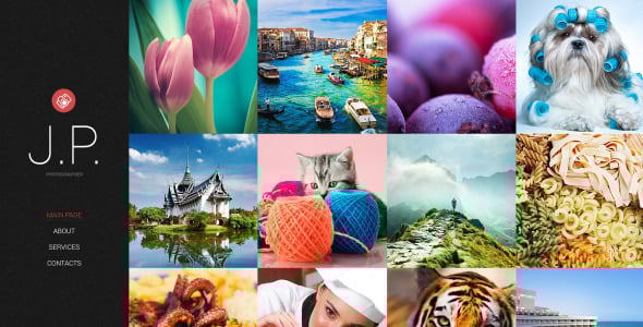 шаблон сайта портфолио фотографа