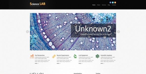 science lab отзывчивый шаблон joomla
