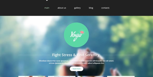 йога - клуб joomla шаблон