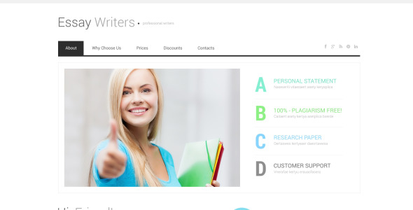 отзывчивый шаблон сайта для отзывов о книгах