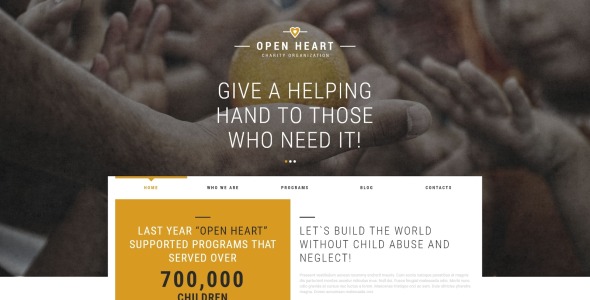 шаблон благотворительной ассоциации joomla