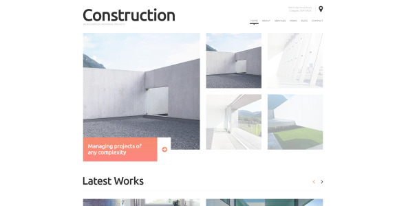 строительная компания отзывчивая тема wordpress