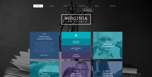 юридическая фирма отзывчивая тема wordpress