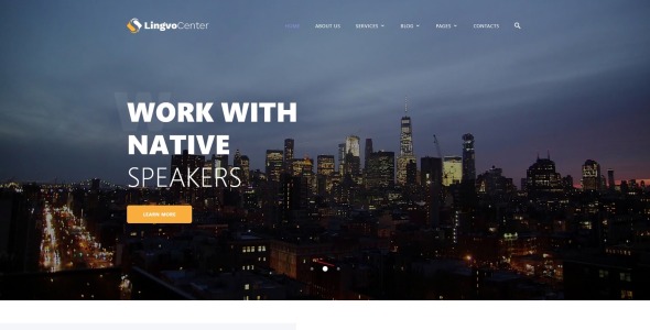 бюро переводов классический многостраничный html шаблон сайта