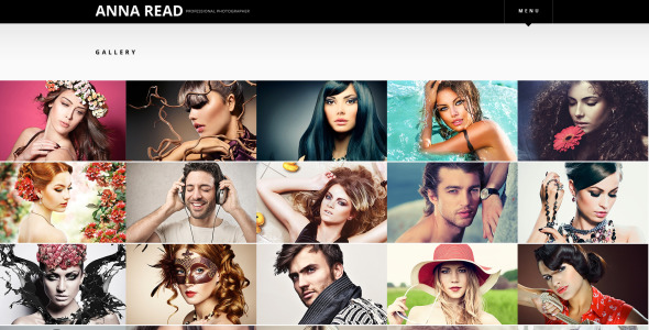 шаблон сайта портфолио фотографа