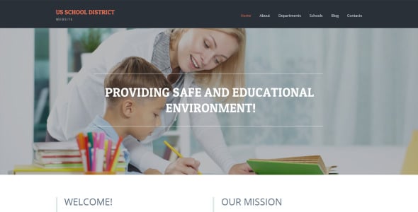 начальная школа отзывчивая тема wordpress