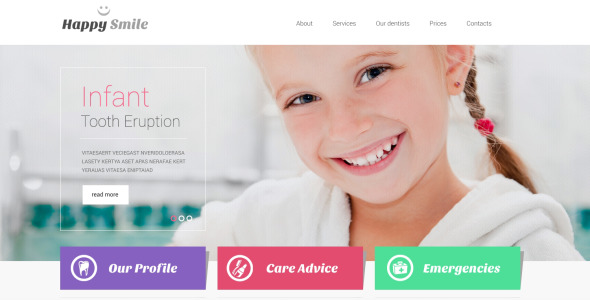 адаптивный шаблон сайта стоматологии