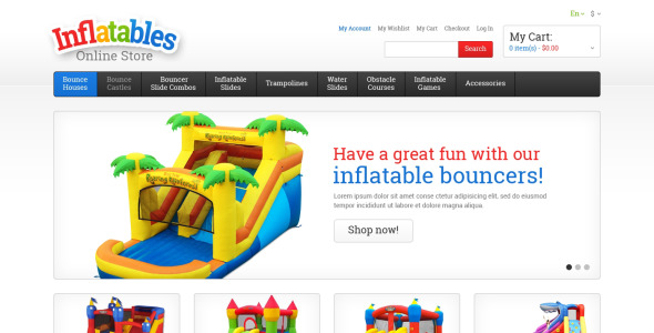 развлекательная адаптивная тема magento