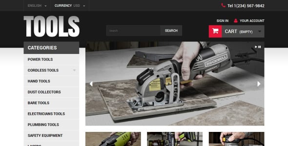 онлайн инструменты тема prestashop