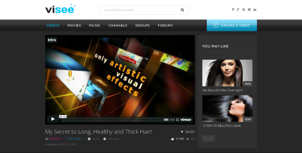 адаптивный шаблон веб-сайта video lab