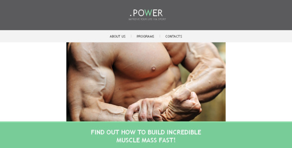 бодибилдинг отзывчивый шаблон информационного бюллетеня