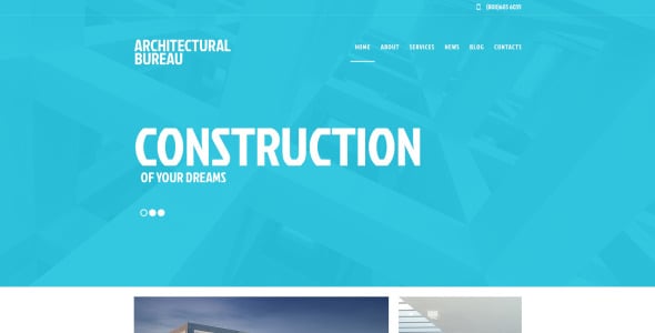 строительная компания отзывчивая тема wordpress