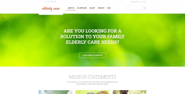 отзывчивый шаблон joomla для ухода за пожилыми людьми