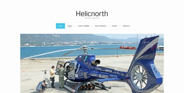 адаптивный шаблон сайта летной школы