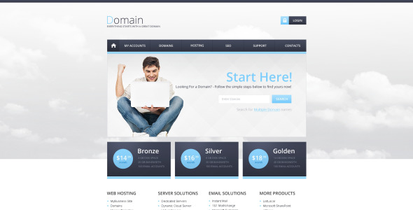 хостинг адаптивного шаблона сайта