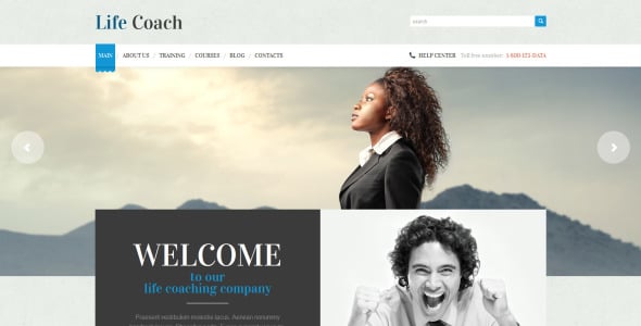life coach отзывчивая тема wordpress