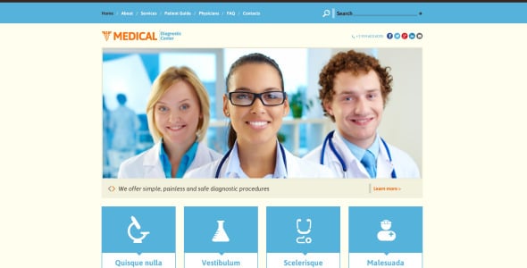 медицинский адаптивный шаблон сайта
