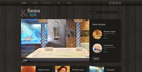 сауна отзывчивая тема wordpress