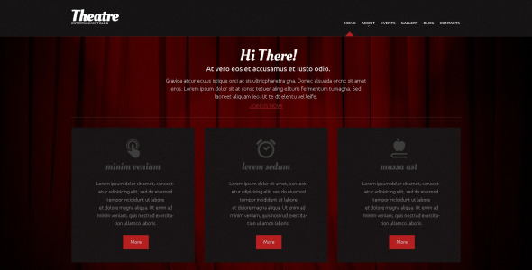 театр отзывчивая тема wordpress